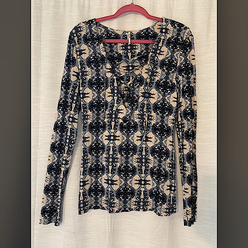 Free People Printed long Sleeve